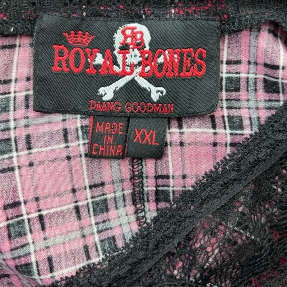 Royal Bones Red and Black plaid dress - Picture 7 of 7